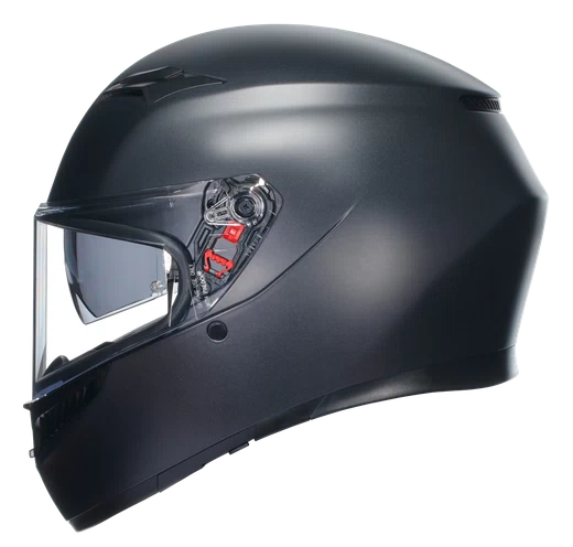 CASCO INTEGRAL AGV K3 DOBLE VISOR MONO SOLID NEGRO MATE E2206-INCLUYE PINLOCK