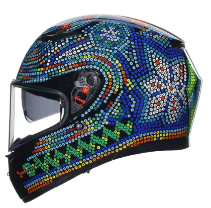 CASCO INTEGRAL AGV K3 DOBLE VISOR ROSSI WINTER TEST 2018 FULL COLOR E2206-INCLUYE PINLOCK (S)