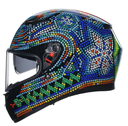 CASCO INTEGRAL AGV K3 DOBLE VISOR ROSSI WINTER TEST 2018 FULL COLOR E2206-INCLUYE PINLOCK
