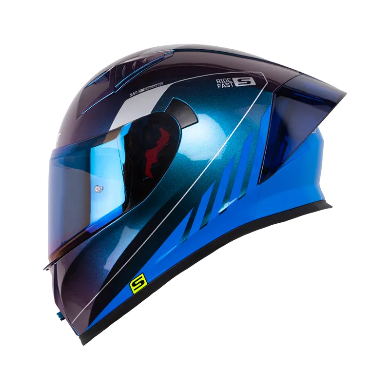 CASCO INTEGRAL SHAFT 526SP EVO RH-FORZA CAMALEON AZUL BRILLO