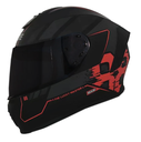 CASCO INTEGRAL EDGE FRANKIE MASTER88 NEGRO ROJO MATE