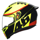 CASCO INTEGRAL AGV K1S GRAZIE VALE AMARILLO NEGRO BRILLO E2206
