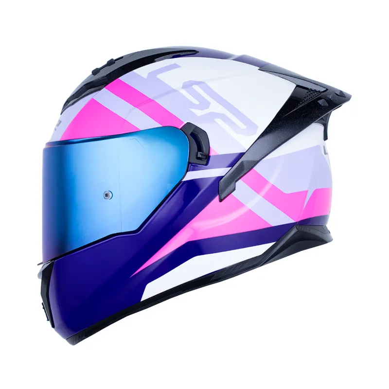 CASCO INTEGRAL LS2 806 DOBLE VISOR SEVEN MORADO CLARO MORADO BRILLO