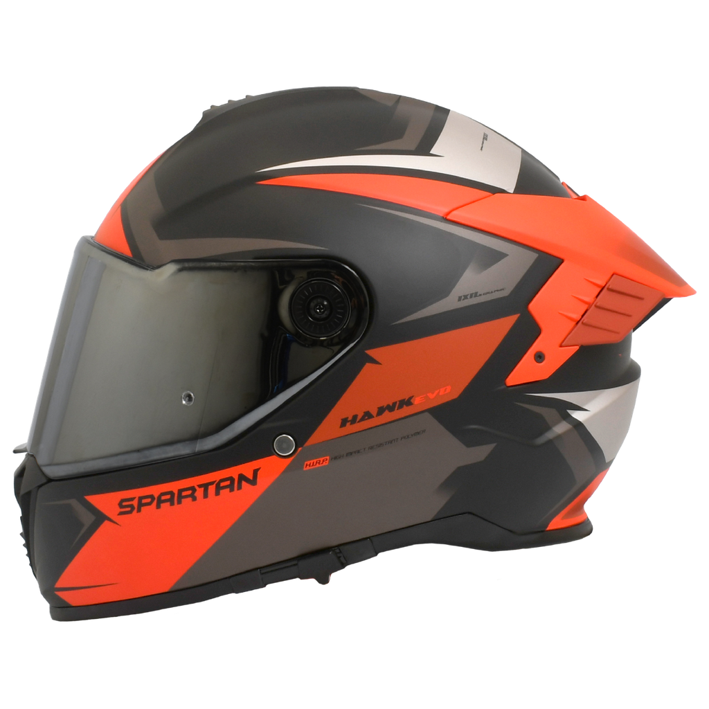 CASCO INTEGRAL SPARTAN DOBLE VISOR HAWK EVO ROJO MATE