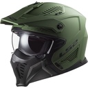 CASCO MODULAR LS2 606 DRIFTER SOLID VERDE MILITAR MATE