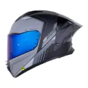 CASCO INTEGRAL SHAFT 596SP THUKO GRIS OSCURO NEGRO MATE
