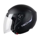 CASCO ABIERTO TECH T10 SOLID 5 NEGRO MORADO CLARO MATE