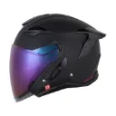 CASCO ABIERTO SHAFT PRO 343 DOBLE VISOR SOLID NEGRO FUCSIA MATE
