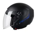 CASCO ABIERTO TECH T10 SOLID 5 NEGRO AZUL MATE