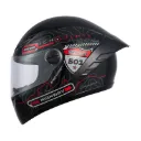 CASCO INTEGRAL ICH 501SP RUTERO NEGRO ROJO GRIS MATE VISOR TRANSPARENTE