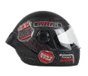 CASCO INTEGRAL ICH 501SP RUTERO NEGRO ROJO GRIS VISOR TRANSPARENTE MATE