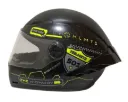 CASCO INTEGRAL ICH 501SP RUTERO NEGRO AMARILLO GRIS MATE VISOR TRANSPARENTE