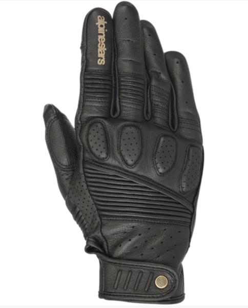 GUANTE CON PROTECCION ALPINESTARS CRAZY EIGHT NEGRO NEGRO (S)