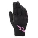 GUANTE CON PROTECCION ALPINESTARS SMAX DRYSTAR NEGRO ROSADO