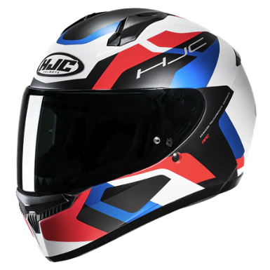 CASCO INTEGRAL HJC C10 TINS MC21-SF AZUL ROJO BLANCO MATE-INCLUYE PINLOCK