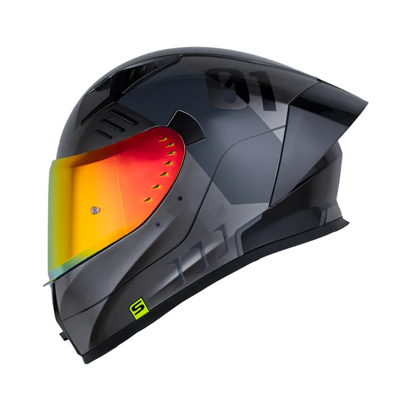 CASCO INTEGRAL SHAFT 526SP EVO TROY GRIS METALIZADO GRIS OSCURO MATE (S)