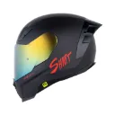 CASCO INTEGRAL SHAFT 562 R SOLID NEGRO ROJO MATE