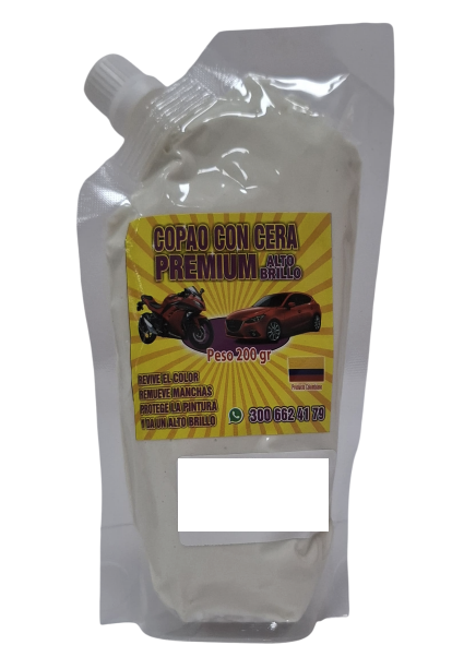 [18] CREMA PREMIUM COPAO CON CERA PARTES BRILLANTES