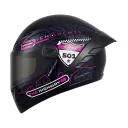 CASCO INTEGRAL ICH 501SP RUTERO NEGRO FUCSIA BLANCO MATE VISOR NEGRO