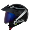 CASCO ABIERTO SHAFT 212 HOLOSYMBO NEGRO HOLOGRAFICO SILVER BRILLO