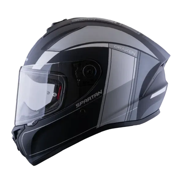 CASCO INTEGRAL SPARTAN DRAKEN VANCOUVER B2 NEGRO GRIS MATE (S)