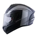 CASCO INTEGRAL SPARTAN DRAKEN VANCOUVER B2 NEGRO GRIS MATE