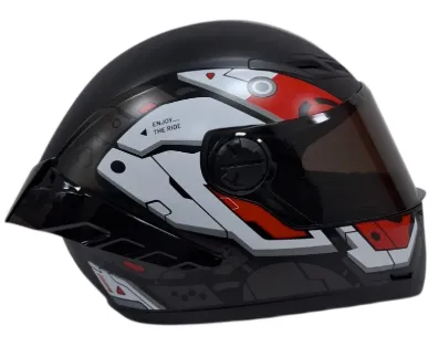 CASCO INTEGRAL ICH 501SP BAUMANE NEGRO ROJO MATE VISOR NEGRO 