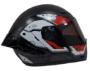 CASCO INTEGRAL ICH 501SP BAUMANE NEGRO ROJO MATE VISOR NEGRO 
