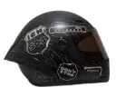 CASCO INTEGRAL ICH 501SP RUTERO NEGRO AZUL OSCURO MATE VISOR NEGRO