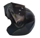 CASCO ABATIBLE ICH 3110 DOBLE VISOR TREAT NEGRO GRIS OSCURO VERDE MILITAR MATE VISOR NEGRO 