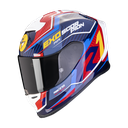 CASCO INTEGRAL SCORPION EXO-R1 EVO COUP AZUL ROJO AMARILLO BRILLO+VISOR ADICIONAL+PINLOCK