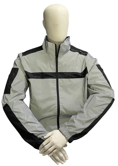 [C11S] CHAQUETA CORTAVIENTO SMART BIKER REFLECTIVA TITANIUM CABALLERO (S)