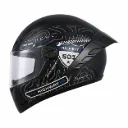 CASCO INTEGRAL ICH 501SP RUTERO NEGRO AZUL OSCURO BLANCO MATE VISOR TRANSPARENTE