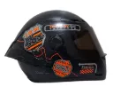 CASCO INTEGRAL ICH 501SP RUTERO NEGRO NARANJA GRIS MATE VISOR NEGRO