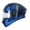 CASCO INTEGRAL ICH 503 MOTOREX NEGRO AZUL MATE VISOR TRANSPARENTE