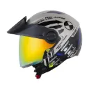 CASCO ABIERTO SHAFT 212 SPRING HEARD ARENA AZUL BRILLO