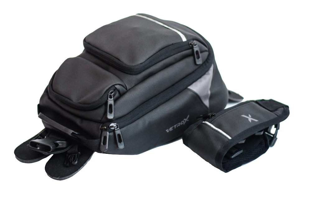TANK BAG TRAIL VETROX 12 LITROS NEGRO
