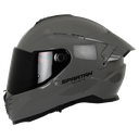 CASCO INTEGRAL SPARTAN DOBLE VISOR HAWK EVO SOLID A12 GRIS BRILLO