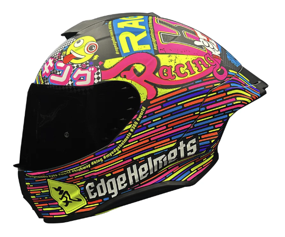 CASCO INTEGRAL EDGE SHANGHAI MOTO RACING 360 FUCSIA MATE