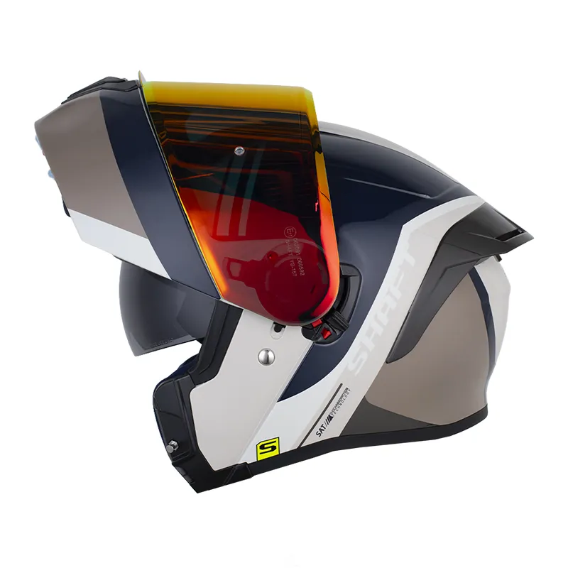 CASCO ABATIBLE SHAFT 3820SP PRIX ARENA CLARO GRIS OSCURO BRILLO