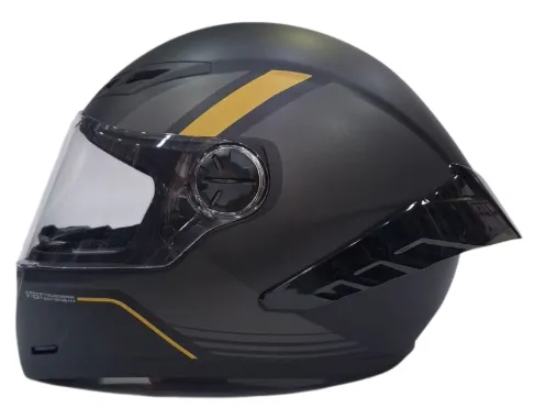 CASCO INTEGRAL ICH 501SP DINGO NEGRO GRIS OSCURO AMARILLO MATE VISOR TRANSPARENTE (S)
