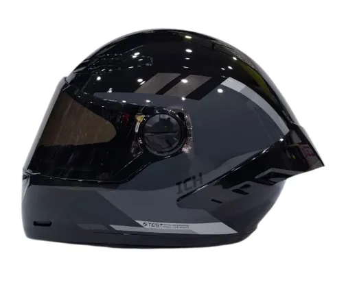 CASCO INTEGRAL ICH 501SP HCI NEGRO GRIS OSCURO GRIS BRILLO VISOR NEGRO (S)