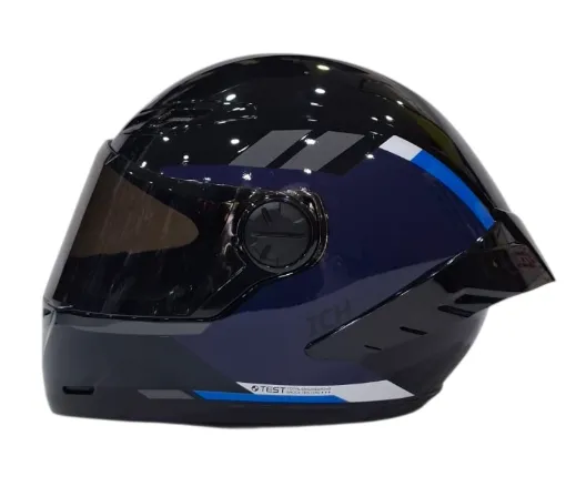 CASCO INTEGRAL ICH 501SP HCI NEGRO AZUL OSCURO BRILLO VISOR NEGRO (S)