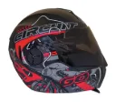 CASCO ABATIBLE ICH 3110 DOBLE VISOR LAP RUSH NEGRO ROJO ROJO MATE VISOR NEGRO