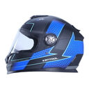 CASCO INTEGRAL KONTROL M65 BAKMUT NEGRO AZUL MATE