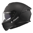 CASCO INTEGRAL LS2 808 DOBLE VISOR STREAM SOLID NEGRO MATE-INCLUYE PINLOCK