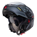 CASCO ABATIBLE CABERG LEVO X MANTA DOBLE VISOR NEGRO ANTRACITA AMARILLO FLUOR MATE