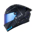 CASCO INTEGRAL X-ONE 500 RS WEB LOCK+ NEGRO AZUL MATE
