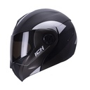 CASCO ABATIBLE ICH 3110DOT DOBLE VISOR ZURIAL NEGRO SILVER MATE