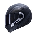 CASCO ABATIBLE ICH 3110DOT DOBLE VISOR BLITZ NEGRO GRIS MATE